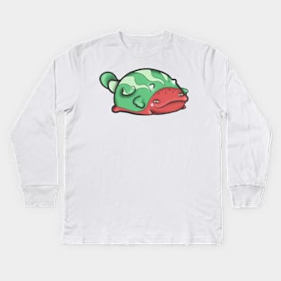 Cute Watermelon Dragons Kids Long Sleeve T-Shirt